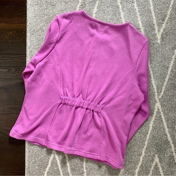 Bob Mackie Purple Wearable Art Sparkle Cardigan - Picture 2 of 5